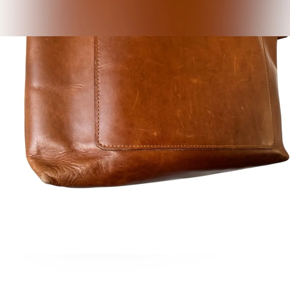 Lifetime Leather Tote Bag Oxford Natural- brown